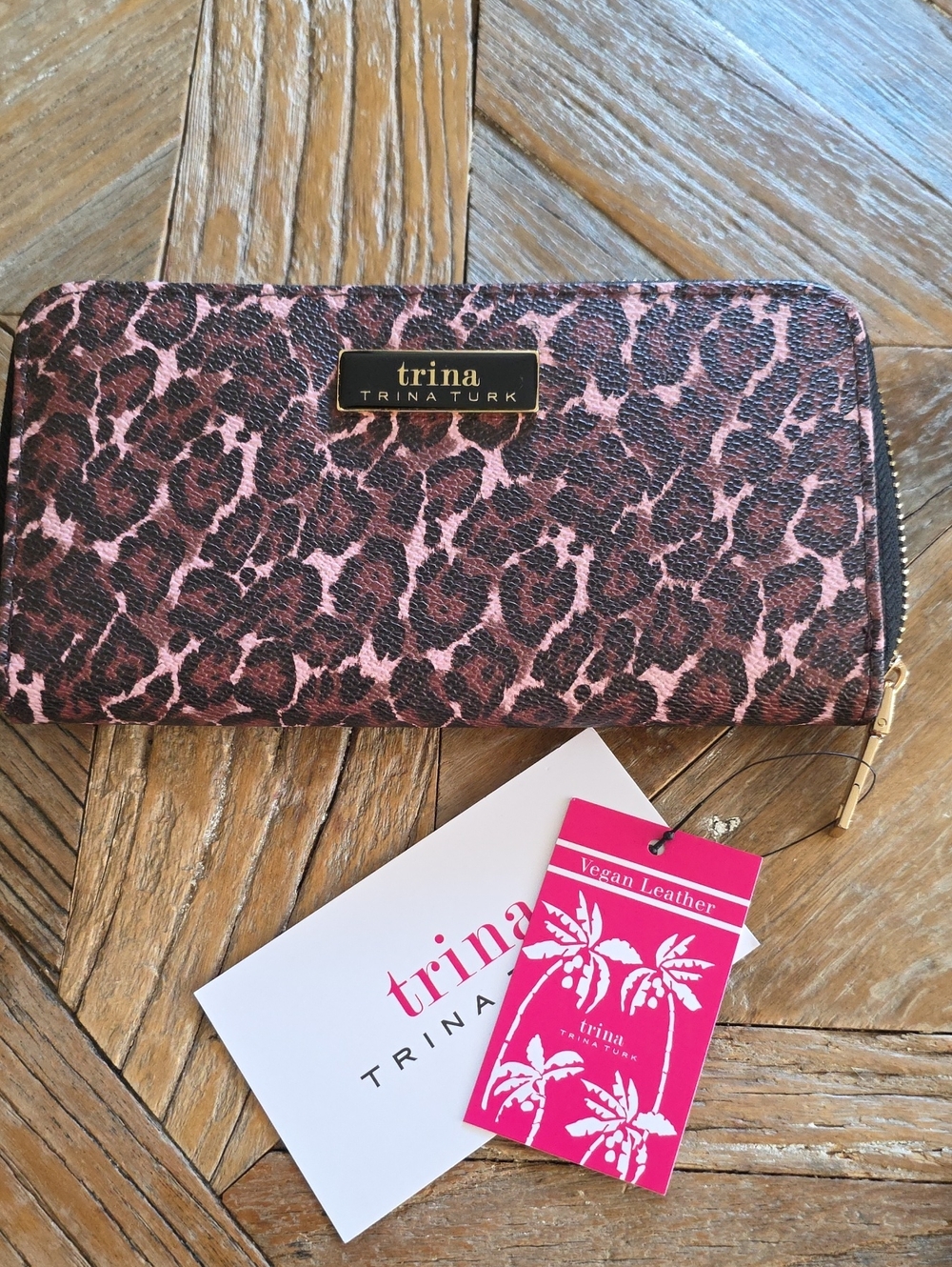 New TRINA TURK animal print wallet